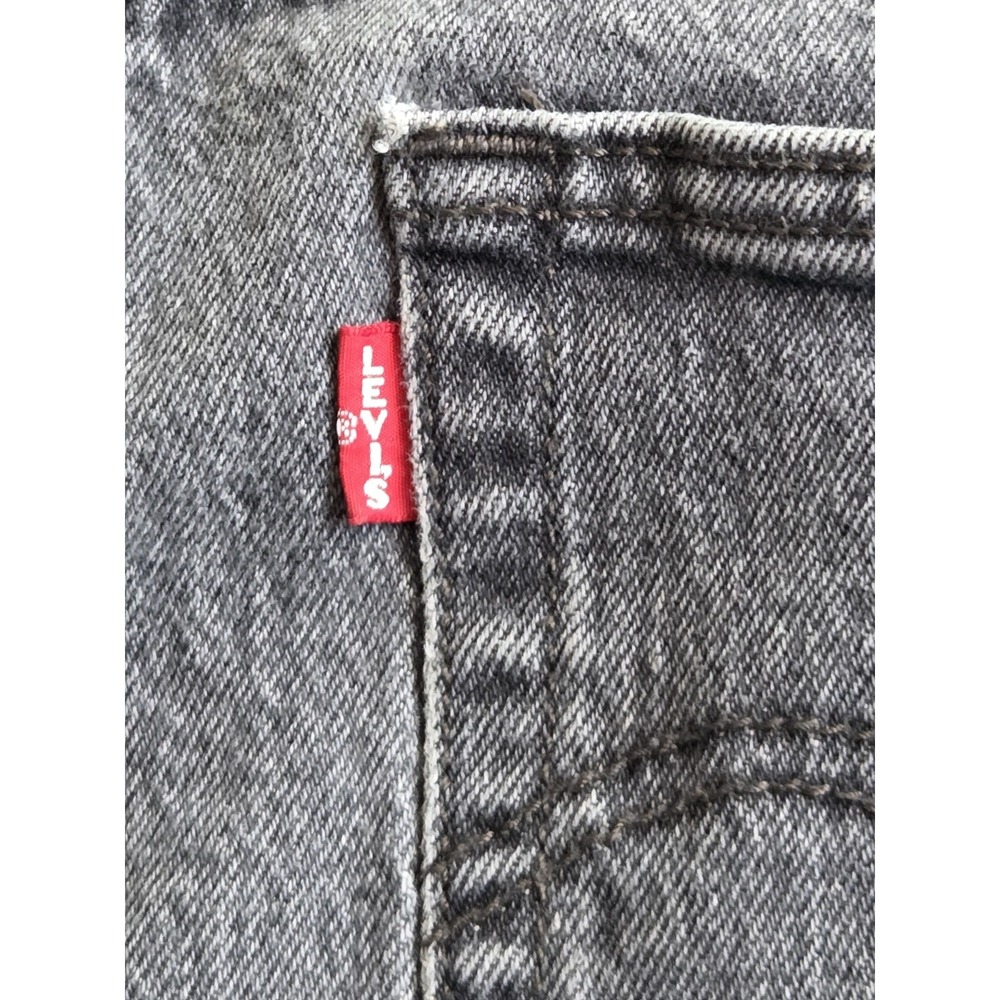 Levi's Women's Wedgie Premium Jeans High Waisted Black Gray Wash Women's 28 EUC - Picture 11 of 13